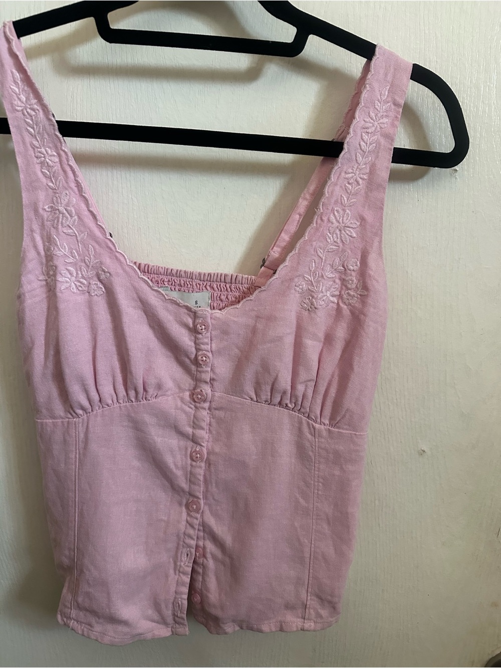 Hollister Pink, Cream & Gray Striped Women's Tank Tops - Picture 6 of 7